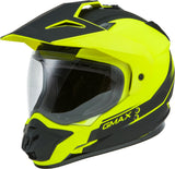 GMAX GM-11 DUAL-SPORT SCUD HELMET MATTE HI-VIS/BLACK XL G1113687