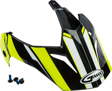 Load image into Gallery viewer, GMAX VISOR VERTICAL BLACK/HI-VIS YELLOW W/SCREWS GM-11 G011084