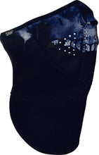 Load image into Gallery viewer, ZAN NEO-X HALF MASK W/ BAMBOO FILTER MIDNIGHT SKULL WNX417H3