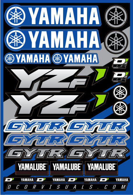 D'COR DECAL SHEET YAMAHA YZF 40-50-100
