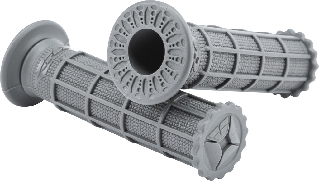 FLY RACING CONTROL ATV/BMX/PWC/SNOW GRIPS GREY FULL WAFFLE 181900121A