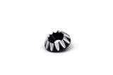 BAGGERNATION AXLE W/YAFTERBURNER CAPS BLACK 00-07 FLT YAXLE-07-YB-B