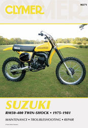 CLYMER REPAIR MANUAL SUZ RM50-400 CM371-atv motorcycle utv parts accessories gear helmets jackets gloves pantsAll Terrain Depot