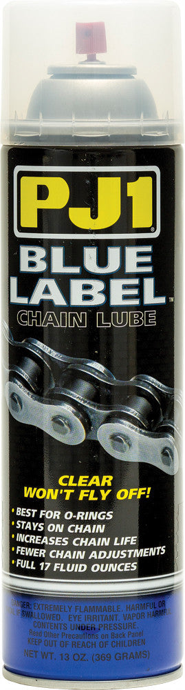 PJ1 BLUE LABEL CHAIN LUBE 13OZ 43852