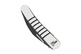 D'COR SEAT COVER BLACK/WHITE W/RIBS 30-10-457