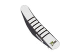 D'COR SEAT COVER BLACK/WHITE W/RIBS 30-10-457