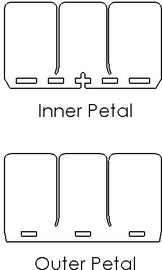 MOTO TASSINARI VFORCE 3 REPLACEMENT PETALS 3P883R-M