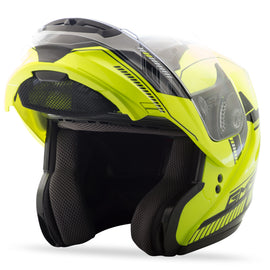 GMAX MD-04 MODULAR HELMET HI-VIS/BLACK XS G1041683 TC-24