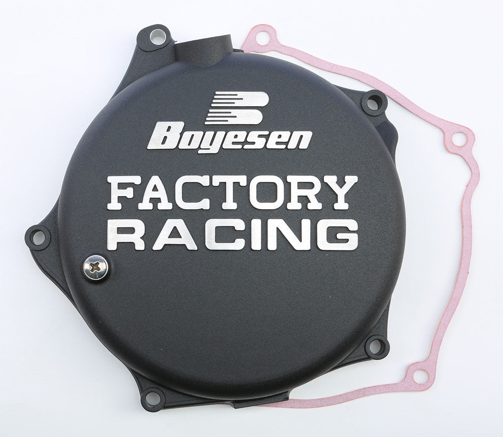BOYESEN FACTORY RACING CLUTCH COVER BLACK CC-17B