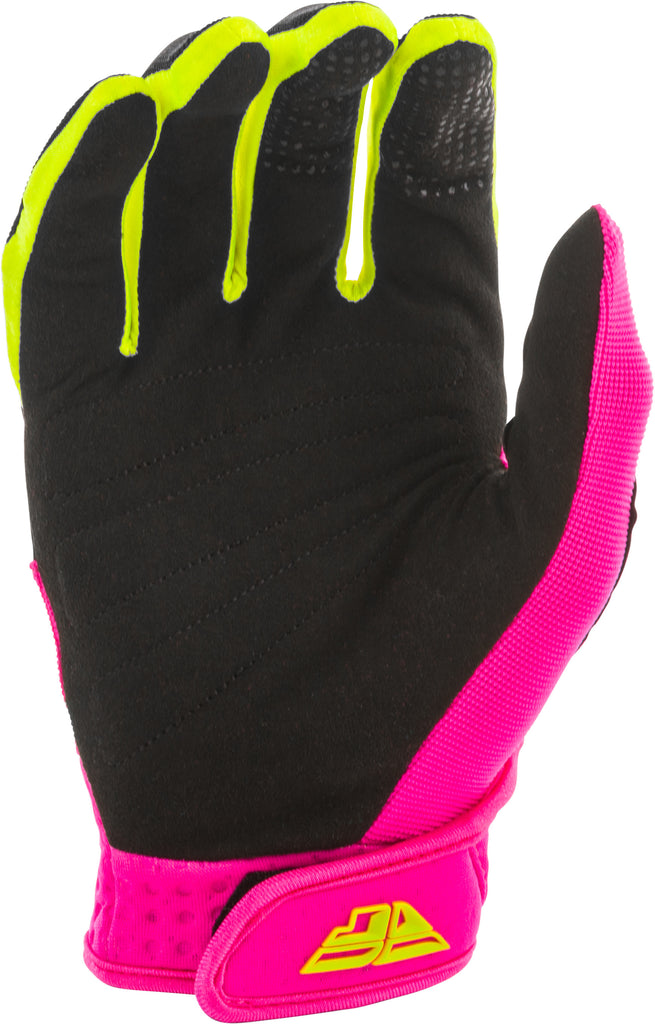FLY RACING F-16 GLOVES NEON PINK/BLACK/HI-VIS SZ 12 373-91612