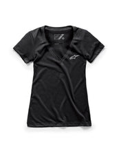 Load image into Gallery viewer, ALPINESTARS WOMEN'S AGELESS V-NECK TEE BLACK MD 1W38-73000-10-M