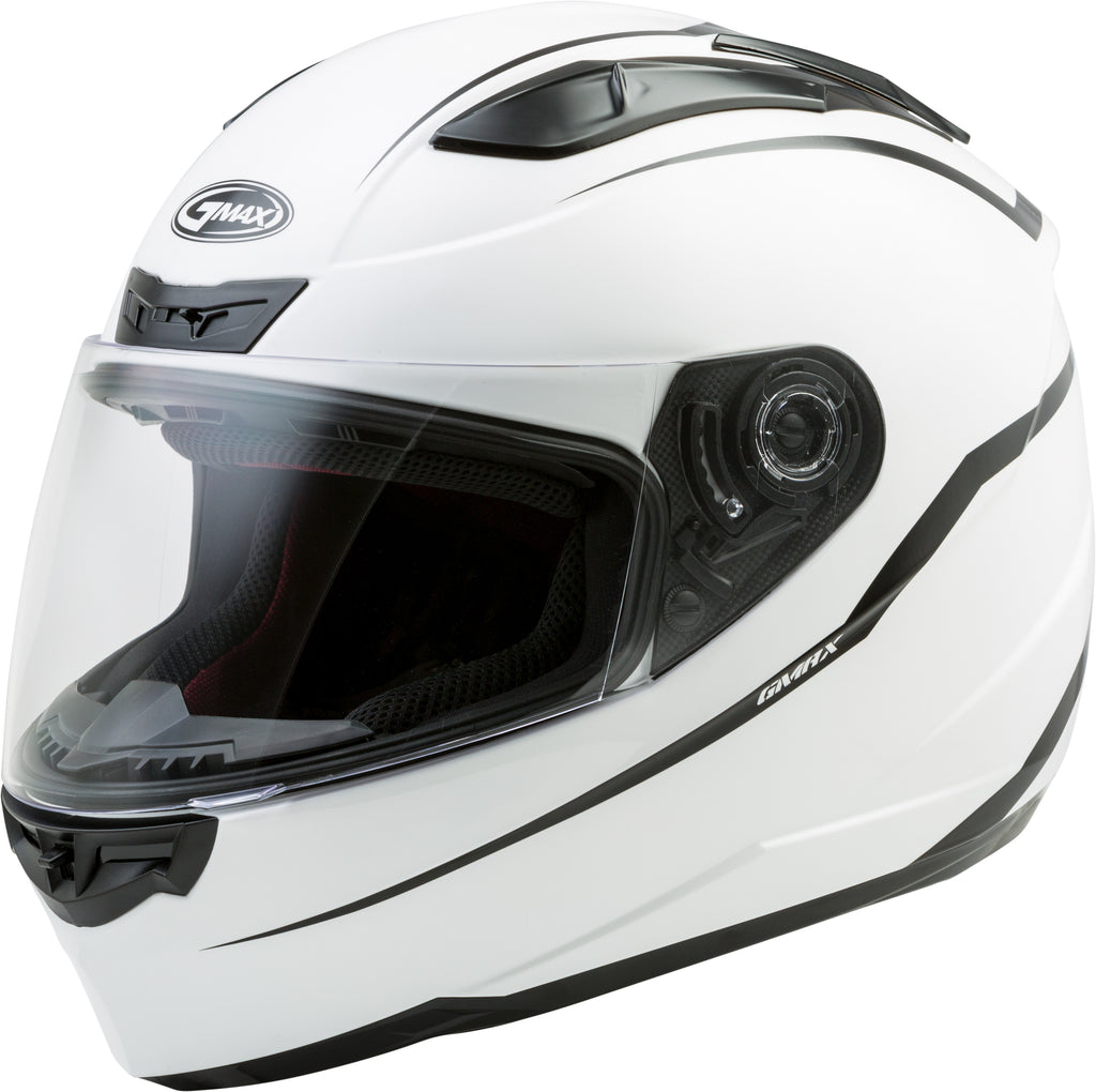 GMAX FF-88 FULL-FACE PRECEPT HELMET WHITE/BLACK 3X G1884019