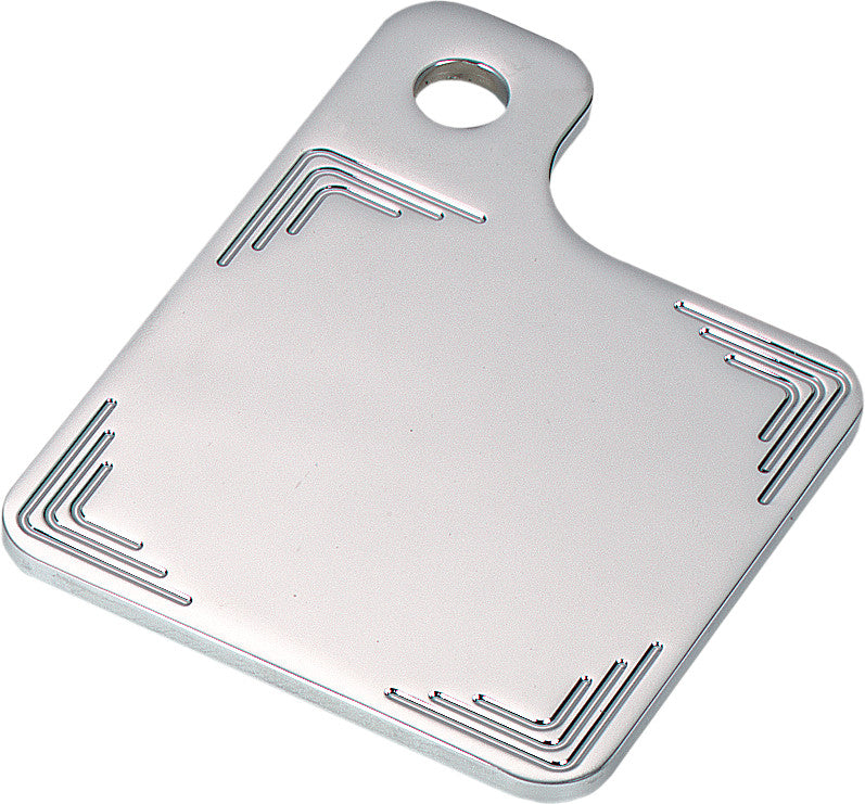 NOVELLO SIDE MOUNT INSPECTION PLATE TRIPLE CURVE MILLED CHROME NIL-INS3