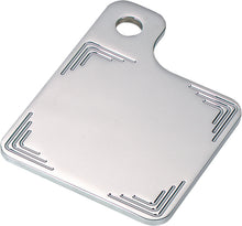 Load image into Gallery viewer, NOVELLO SIDE MOUNT INSPECTION PLATE TRIPLE CURVE MILLED CHROME NIL-INS3