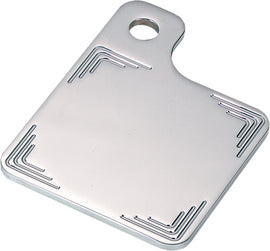 NOVELLO SIDE MOUNT INSPECTION PLATE TRIPLE CURVE MILLED CHROME NIL-INS3