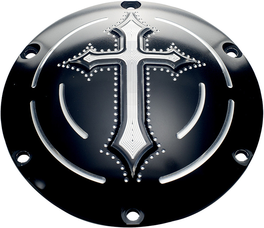 PREC. BILLET DERBY COVER DARKSIDE BLACK DRK-230-SPT-BLK