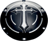 PREC. BILLET DERBY COVER DARKSIDE BLACK DRK-230-SPT-BLK