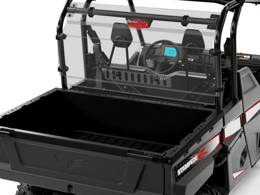 SPIKE REAR WINDSHIELD W/VENT TEX 77-1100V-R