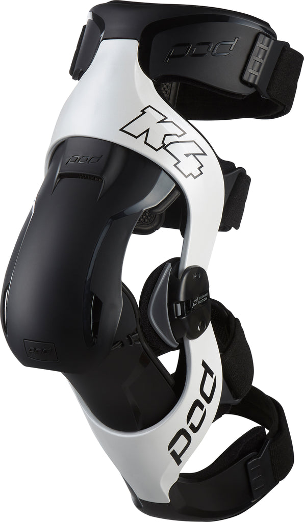 POD K4 V2.0 KNEE BRACE (RT) WHITE/BLACK XS/SM K4023-058-XS/SM