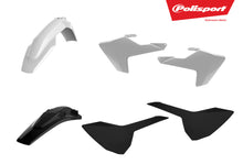 Load image into Gallery viewer, POLISPORT PLASTIC BODY KIT WHITE/BLACK 90829