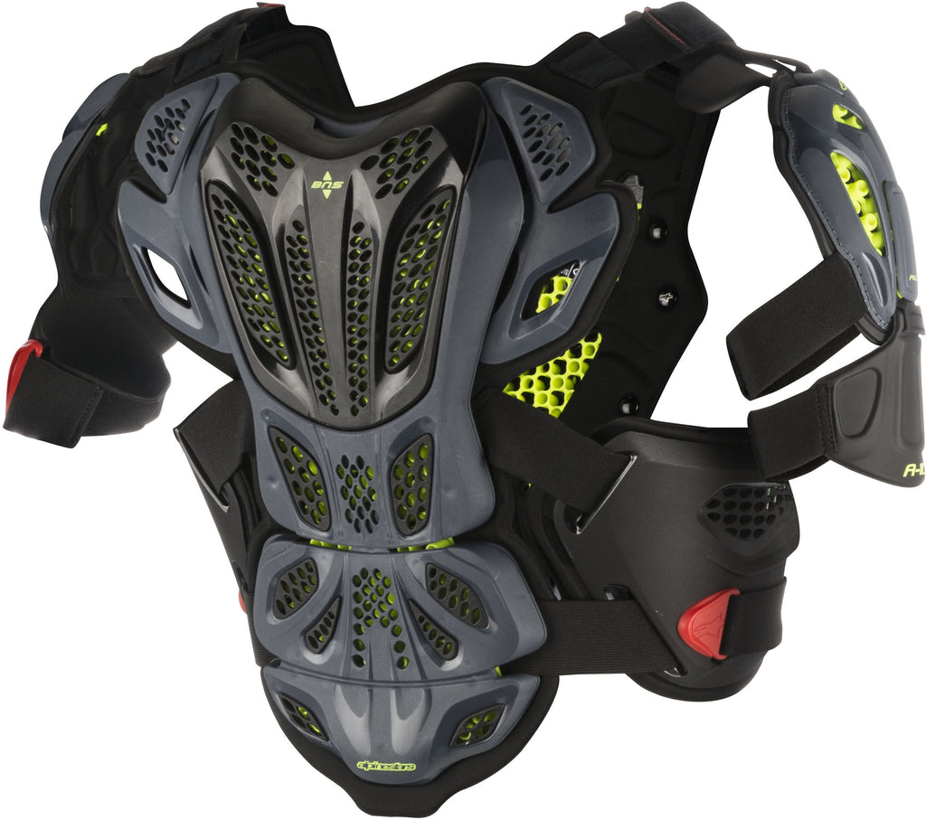 ALPINESTARS A-10 FULL CHEST PROTECTOR ANTHRACITE/RED XL/2X 6700517-1431-X-2XL