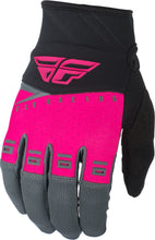 Load image into Gallery viewer, FLY RACING F-16 GLOVES NEON PINK/BLACK/GREY SZ 12 372-91812