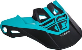 FLY RACING FORMULA VISOR MATTE BLACK/TEAL XS-SM 73-47206S