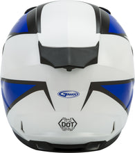 Load image into Gallery viewer, GMAX FF-49 FULL-FACE DEFLECT HELMET WHITE/BLUE XS G1494513
