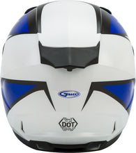 Load image into Gallery viewer, GMAX FF-49 FULL-FACE DEFLECT HELMET WHITE/BLUE SM G1494514