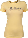FLY RACING LOGO TEE YELLOW L 356-0149L