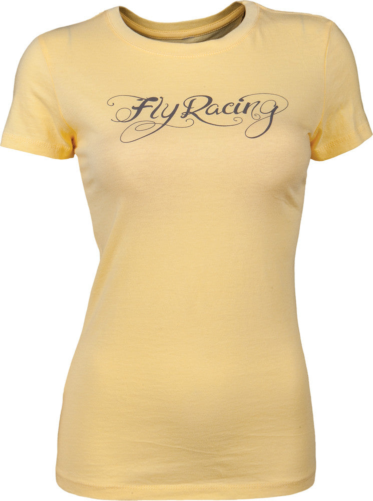 FLY RACING LOGO TEE YELLOW 2X 356-01492X-atv motorcycle utv parts accessories gear helmets jackets gloves pantsAll Terrain Depot