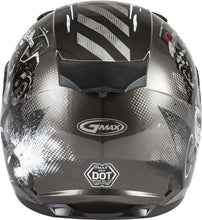 Load image into Gallery viewer, GMAX YOUTH GM-49Y BEASTS FULL-FACE HELMET DARK SILVER/BLACK YL G1498542