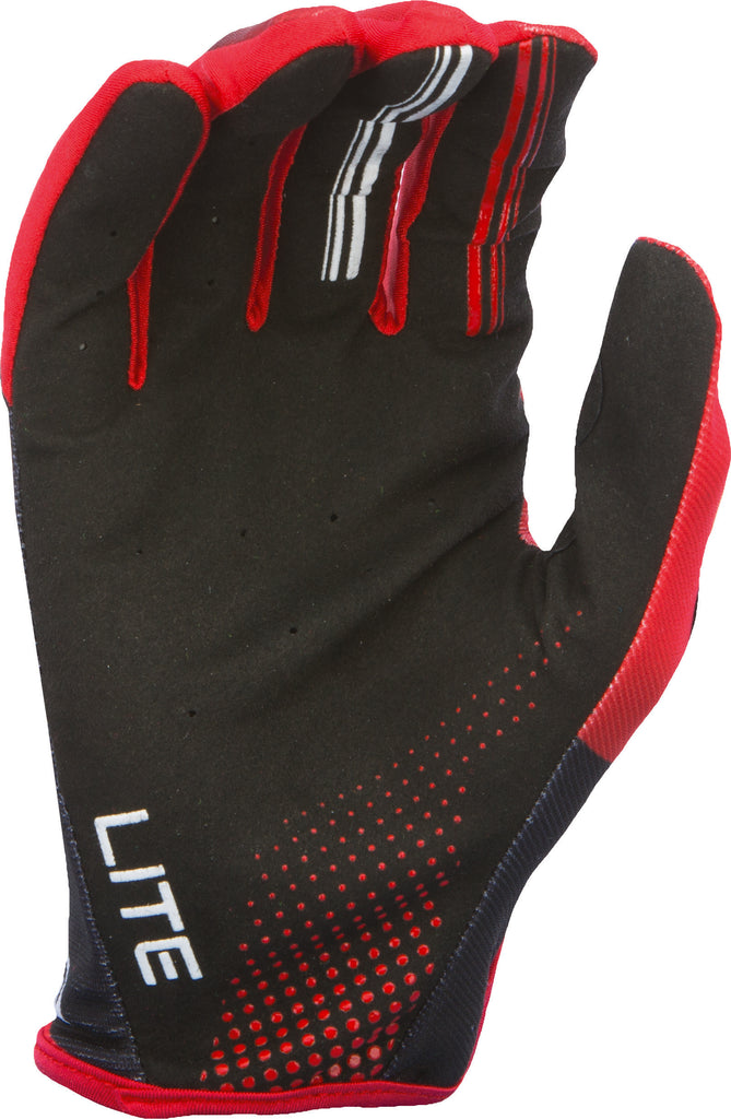 FLY RACING LITE GLOVE RED/BLACK/WHITE SZ 5 YM 370-01205-atv motorcycle utv parts accessories gear helmets jackets gloves pantsAll Terrain Depot