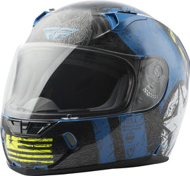 FLY RACING REVOLT LIBERATOR HELMET BLUE/HI-VIS XS 73-8372-1