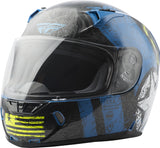 FLY RACING REVOLT LIBERATOR HELMET BLUE/HI-VIS XS 73-8372-1