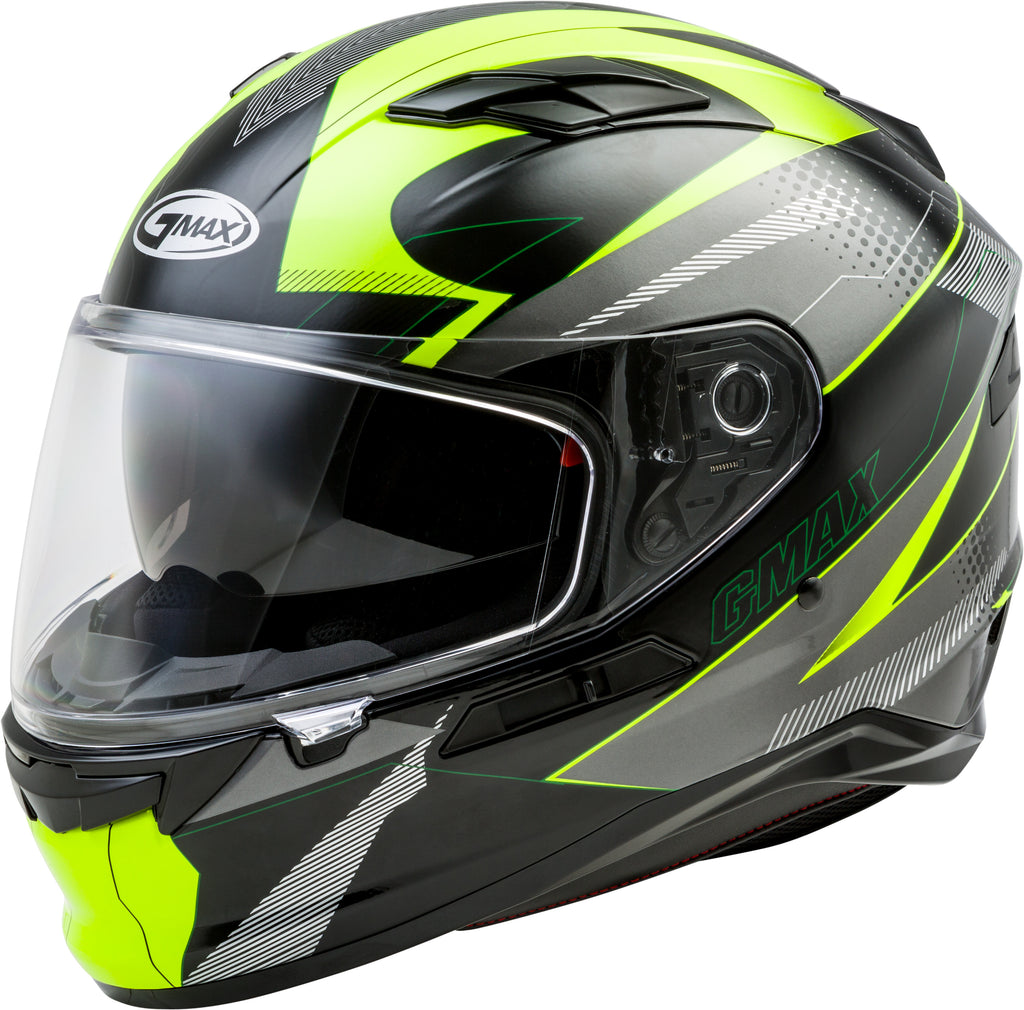 GMAX FF-98 FULL-FACE APEX HELMET BLACK/HI-VIS 2X G1981688
