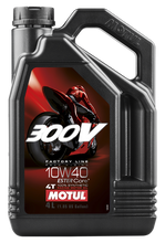 Load image into Gallery viewer, MOTUL 300V 4T COMPETITION SYNTHETIC OIL 10W40 4-LITER 104121