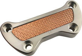 BRASS BALLS TOP CLAMP HAMMERED COPPER NATURAL BB10-125