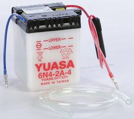 YUASA BATTERY 6N4-2A-4 CONVENTIONAL YUAM2644A-atv motorcycle utv parts accessories gear helmets jackets gloves pantsAll Terrain Depot