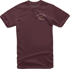ALPINESTARS BANNER TEE MAROON LG 1139-72270-838-L
