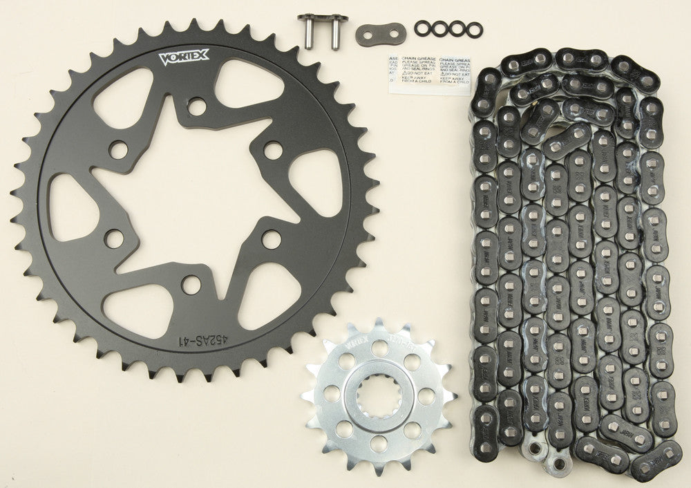 VORTEX SPROCKET/CHAIN KIT BLACK CK6302-atv motorcycle utv parts accessories gear helmets jackets gloves pantsAll Terrain Depot