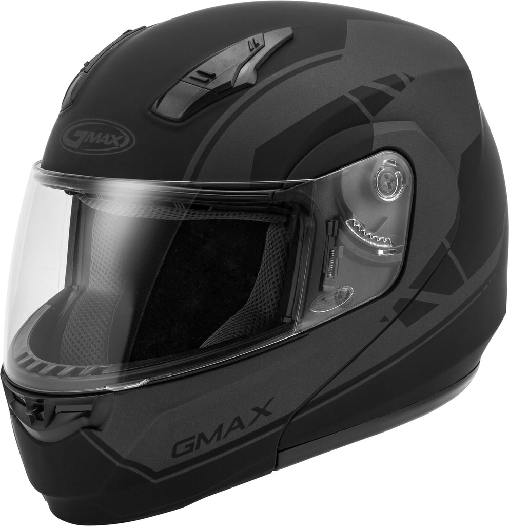 MD-04 MODULAR ARTICLE HELMET MATTE BLACK/GREY LG-atv motorcycle utv parts accessories gear helmets jackets gloves pantsAll Terrain Depot