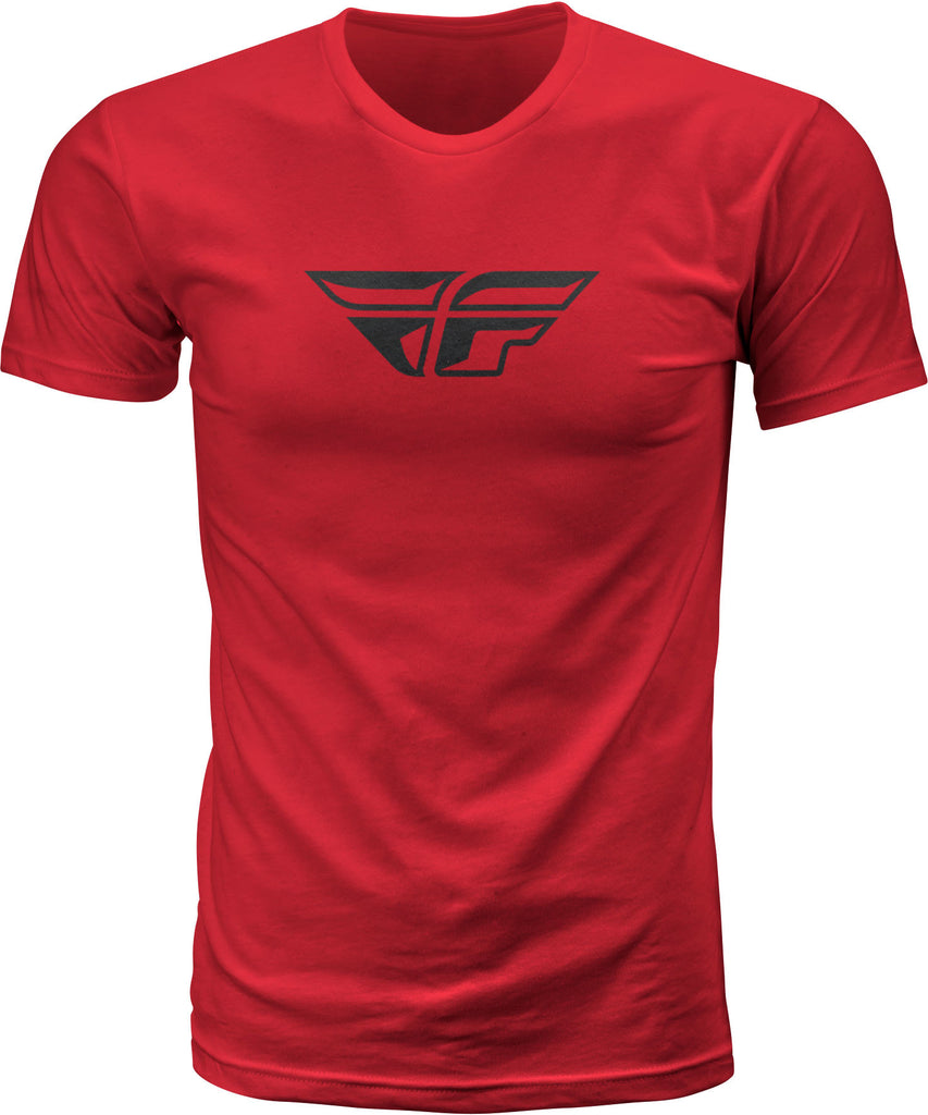 FLY RACING FLY F-WING TEE RED MD 352-0612M-atv motorcycle utv parts accessories gear helmets jackets gloves pantsAll Terrain Depot