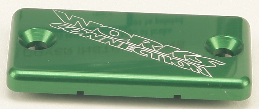 WORKS FRONT BRAKE COVER GREEN 21-110