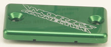 Load image into Gallery viewer, WORKS FRONT BRAKE COVER GREEN 21-110