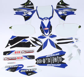 D'COR YAMAHA RACELINE GRAPHICS COMPLETE GRAPHIC KIT WHITE 20-50-450