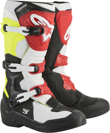 ALPINESTARS TECH 3 BOOTS BLACK/WHITE/YELLOW SZ 14 2013018-1053-14