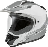 GMAX GM-11 DUAL-SPORT SCUD HELMET WHITE/GREY XL G1113247