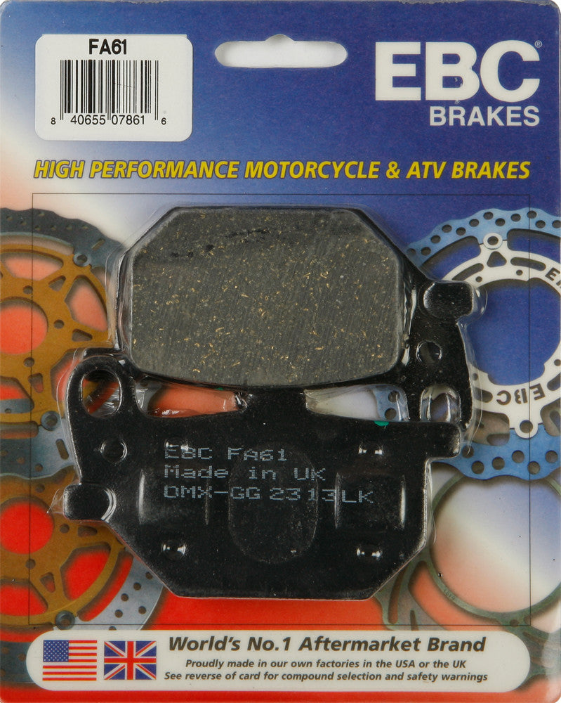 EBC BRAKE PADS FA61-atv motorcycle utv parts accessories gear helmets jackets gloves pantsAll Terrain Depot
