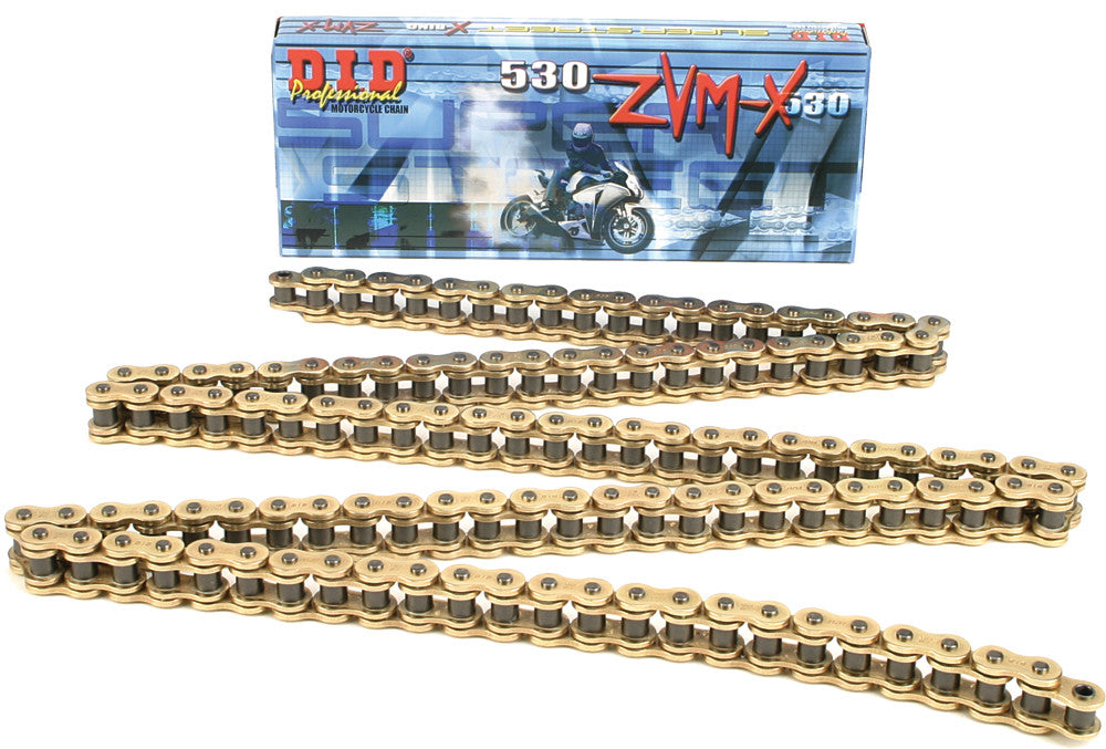 D.I.D SUPER STREET 530ZVMX-120 X-RING CHAIN GOLD 530ZVMXG120Z